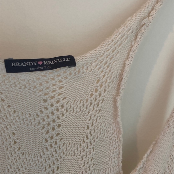 Brandy Melville crochet scoop tunic/cover up - Picture 3 of 4